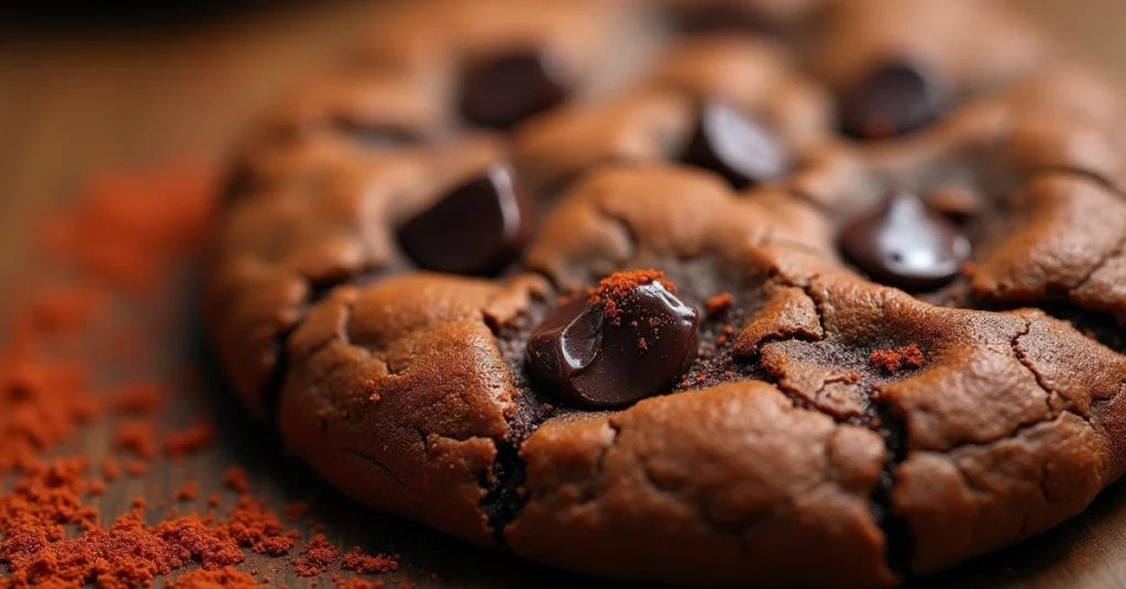 Spicy Chocolate Chip Cookies with a touch of chili powder