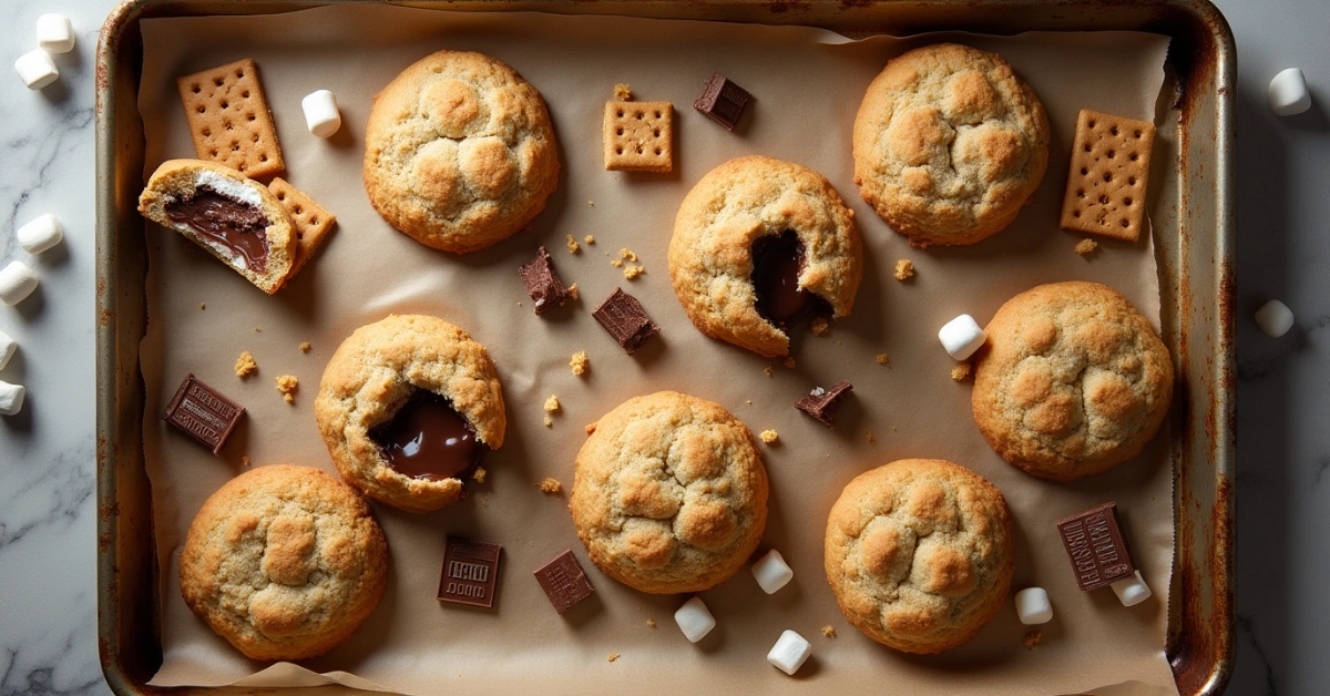 S'mores Cookies: Artisan Baking with Rustic Elegance 