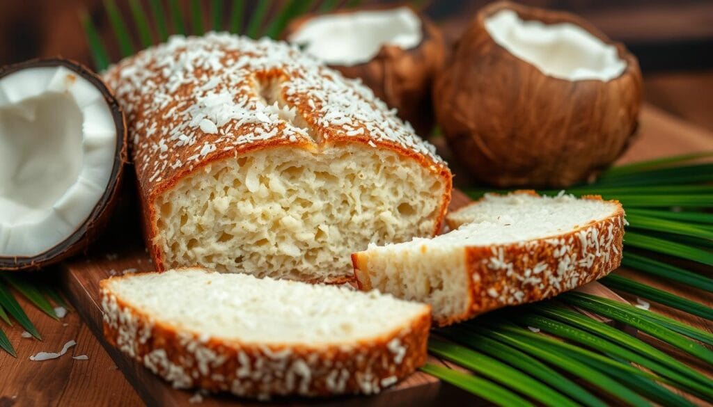 moist coconut bread