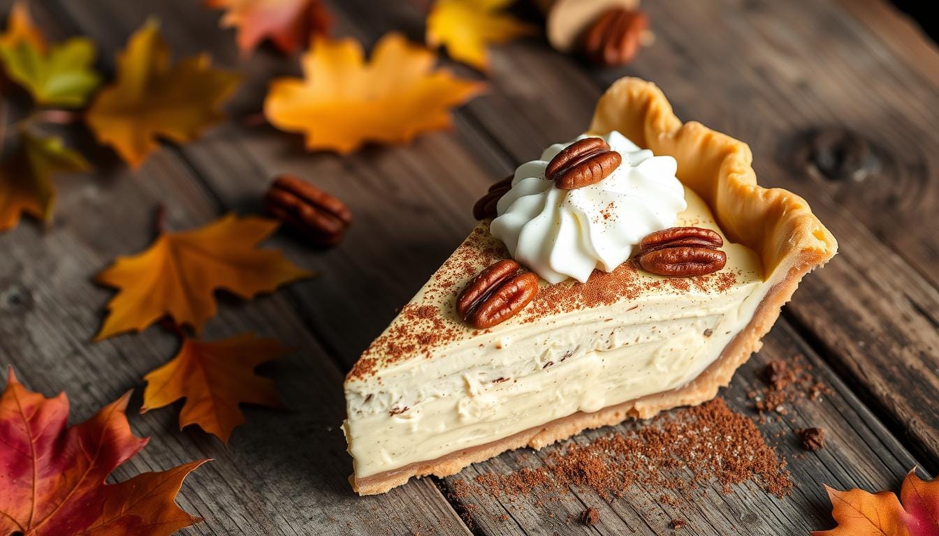 pecan cream pie garnish