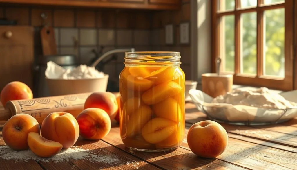 Canned peaches