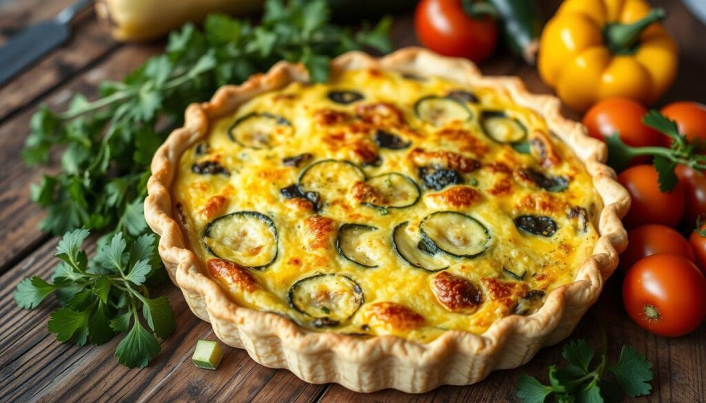 Zucchini quiche using bisquick