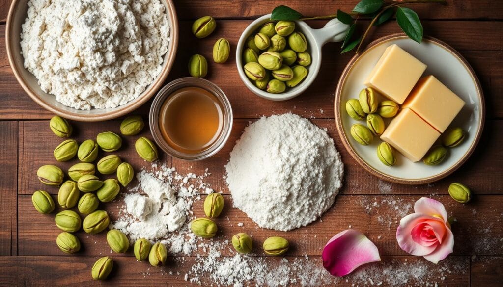 ingredients for pistachio cookies