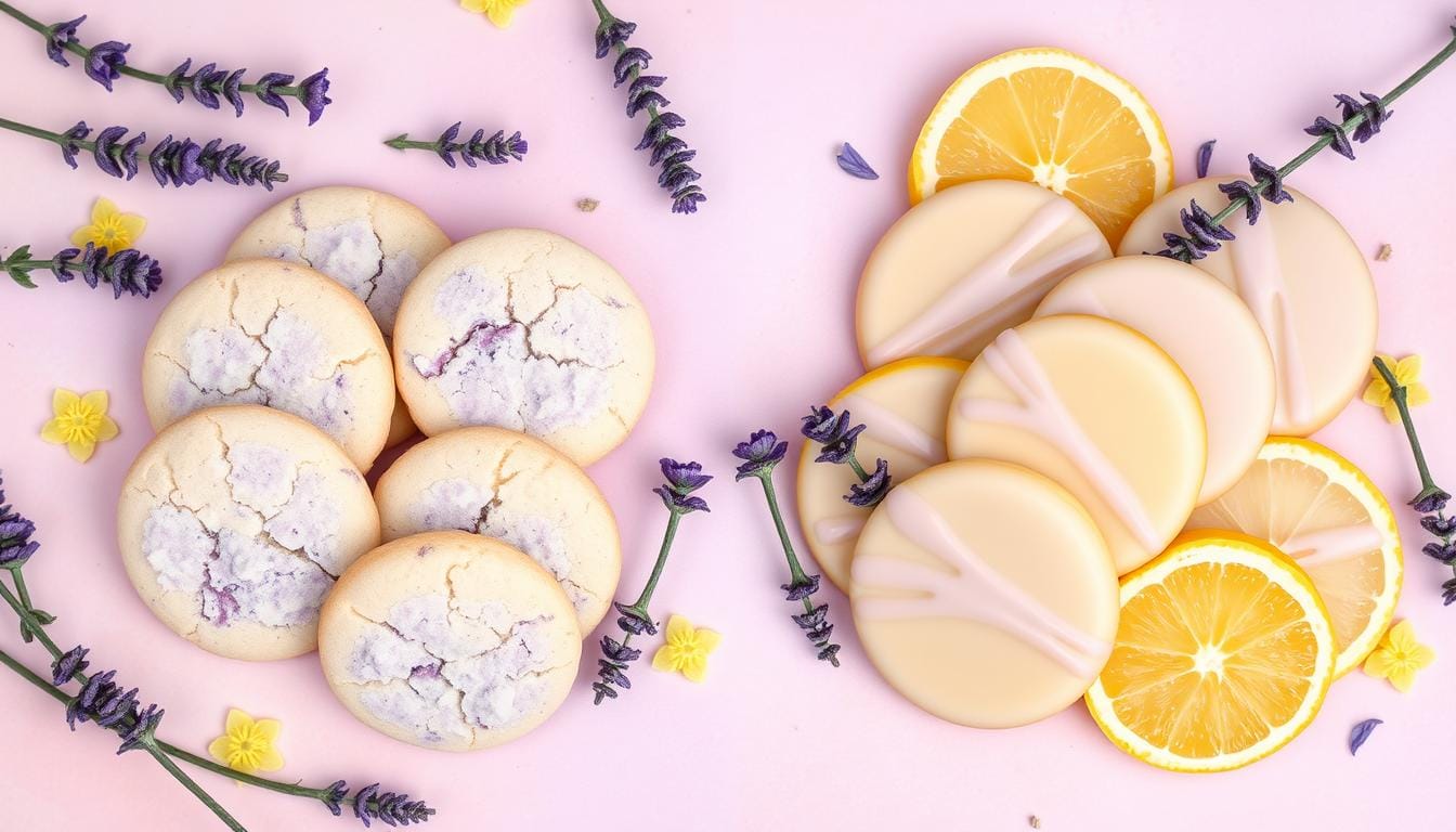 lavender shortbread cookies vs lavender lemon cookies