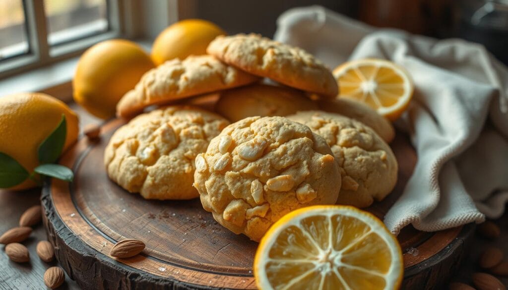 lemon almond cookies