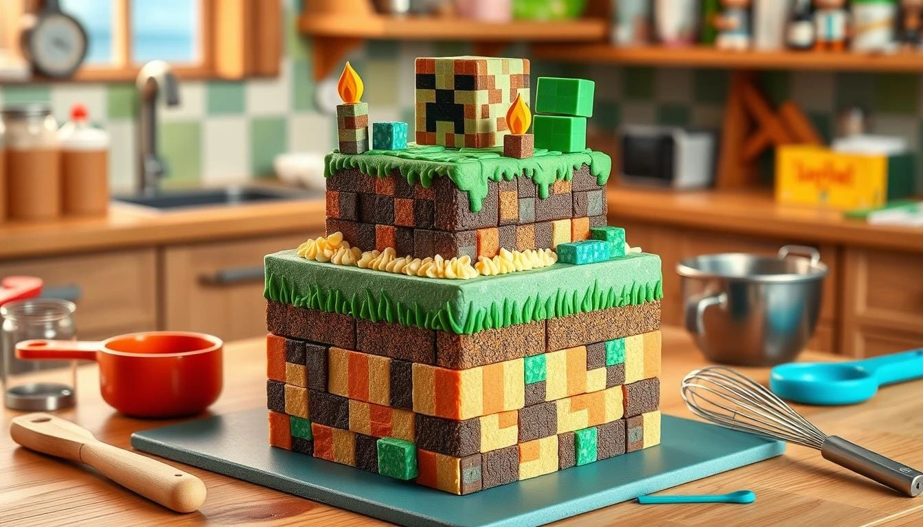 minecraft cake recipe