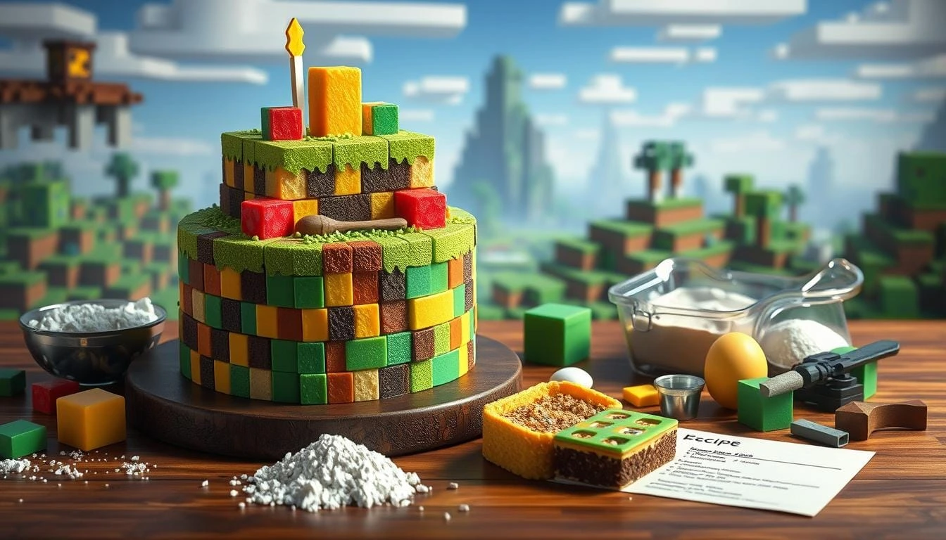 minecraft cake recipe