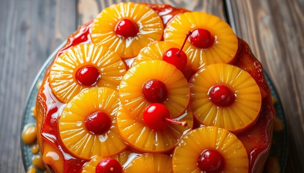 pineapple upside down cake topping