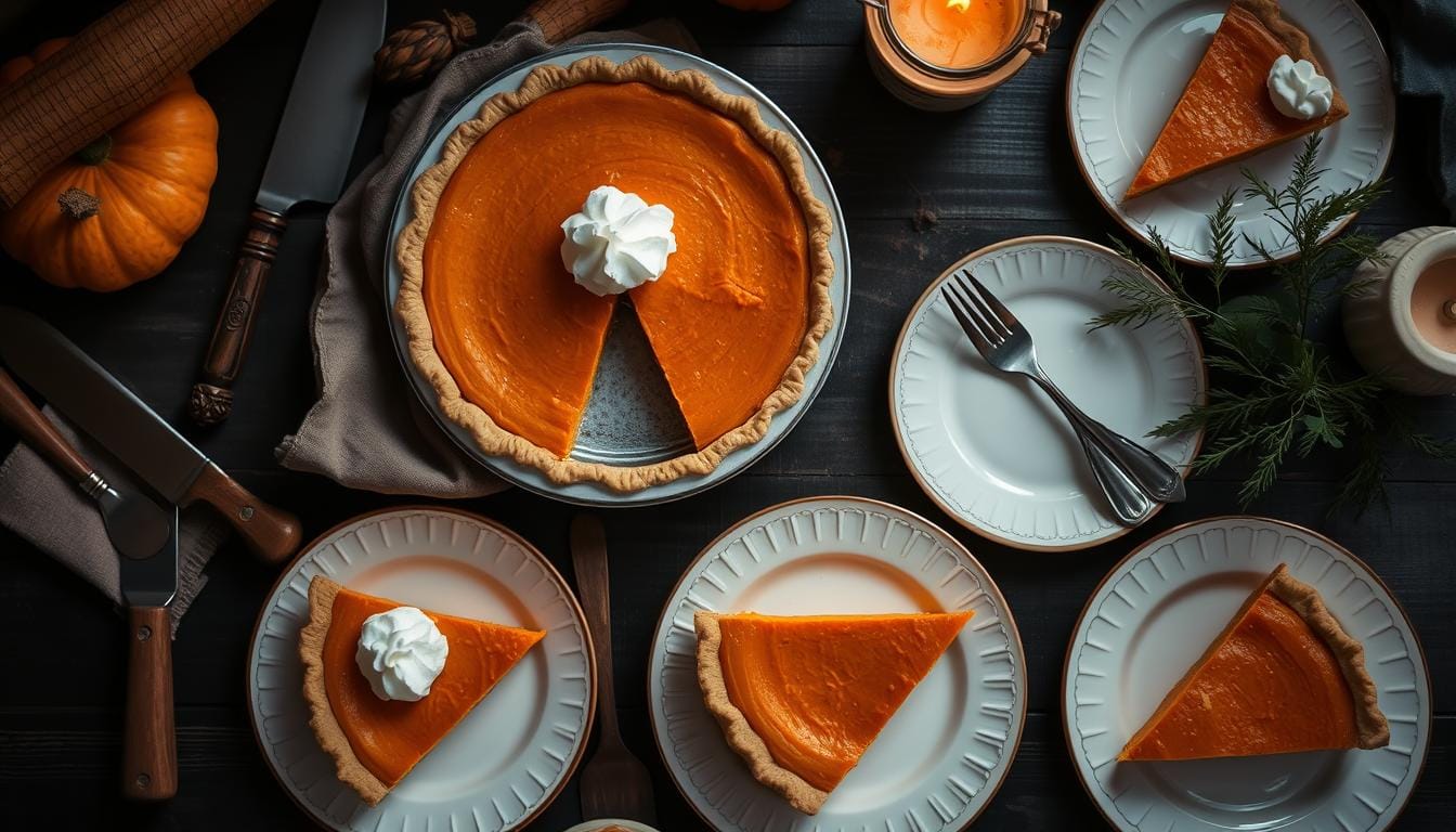 serving sweet potato pie