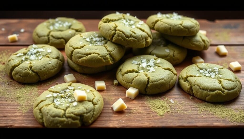 vegan matcha cookies