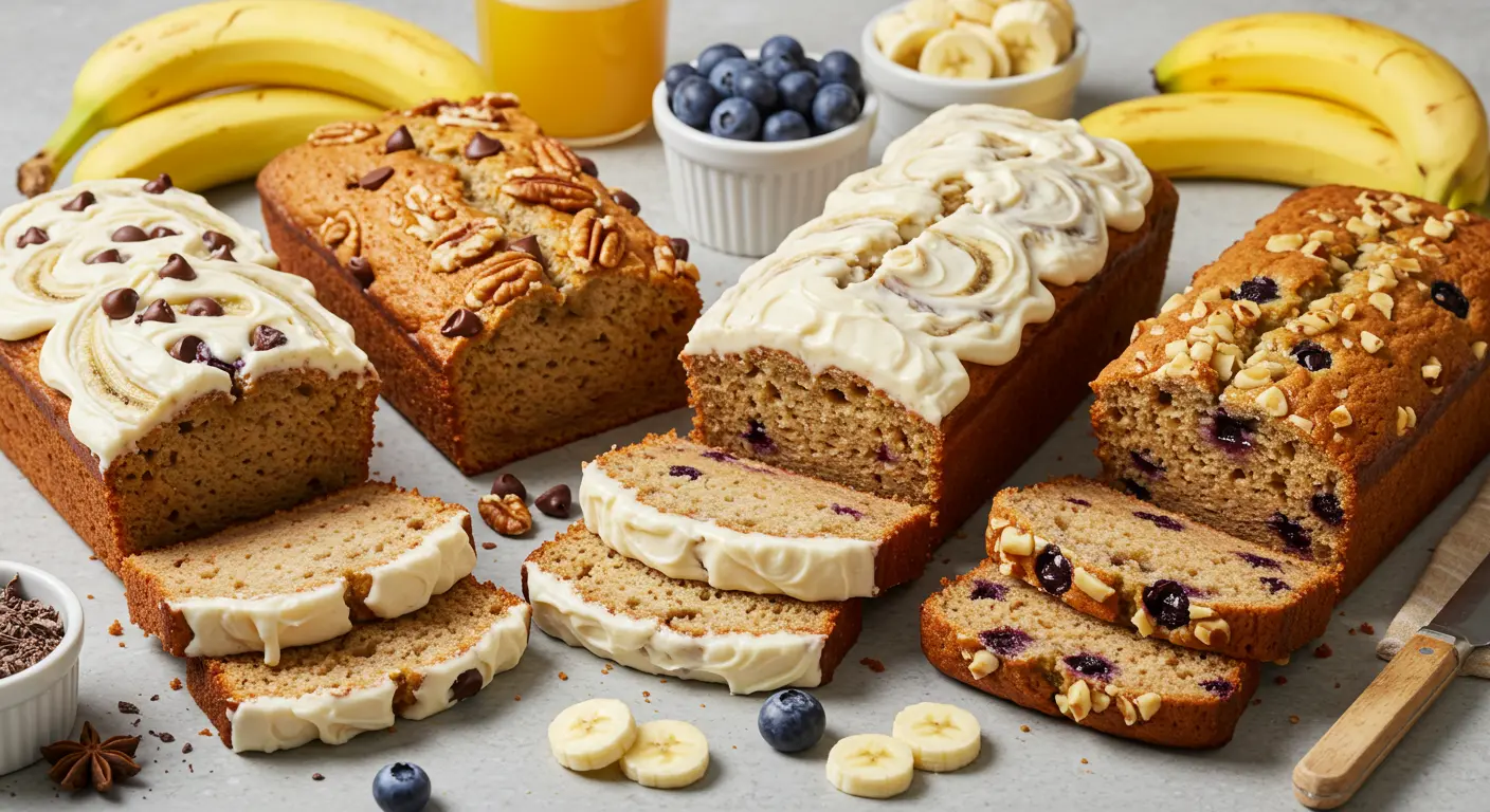 Banana Cake Mix Bread Variations