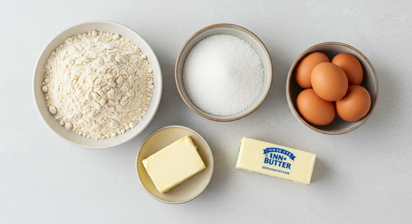 Ingredients for making graham cookies on counter.