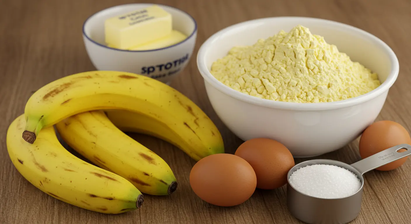 Yellow Cake Banana Bread Ingredients