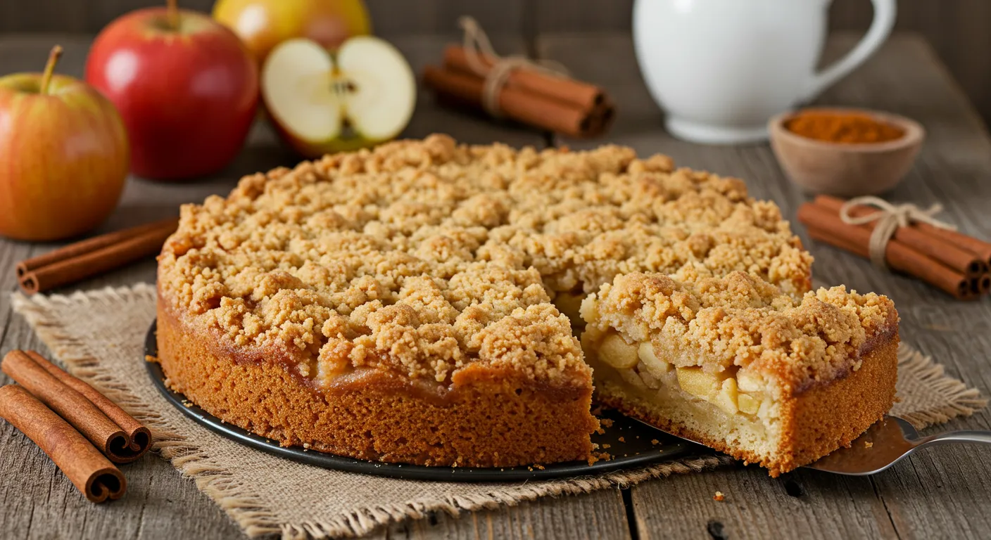 apple streusel cake