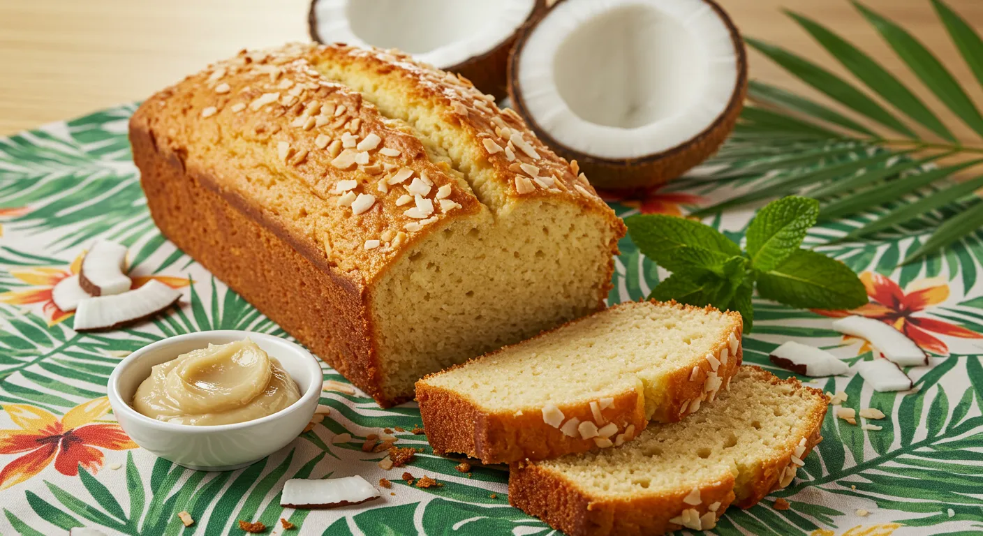 coconut bread with coconut milk