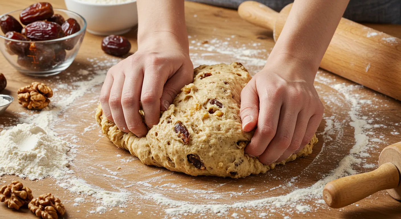 date bread kneading