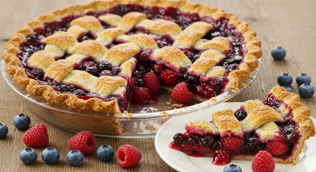 frozen berry pie