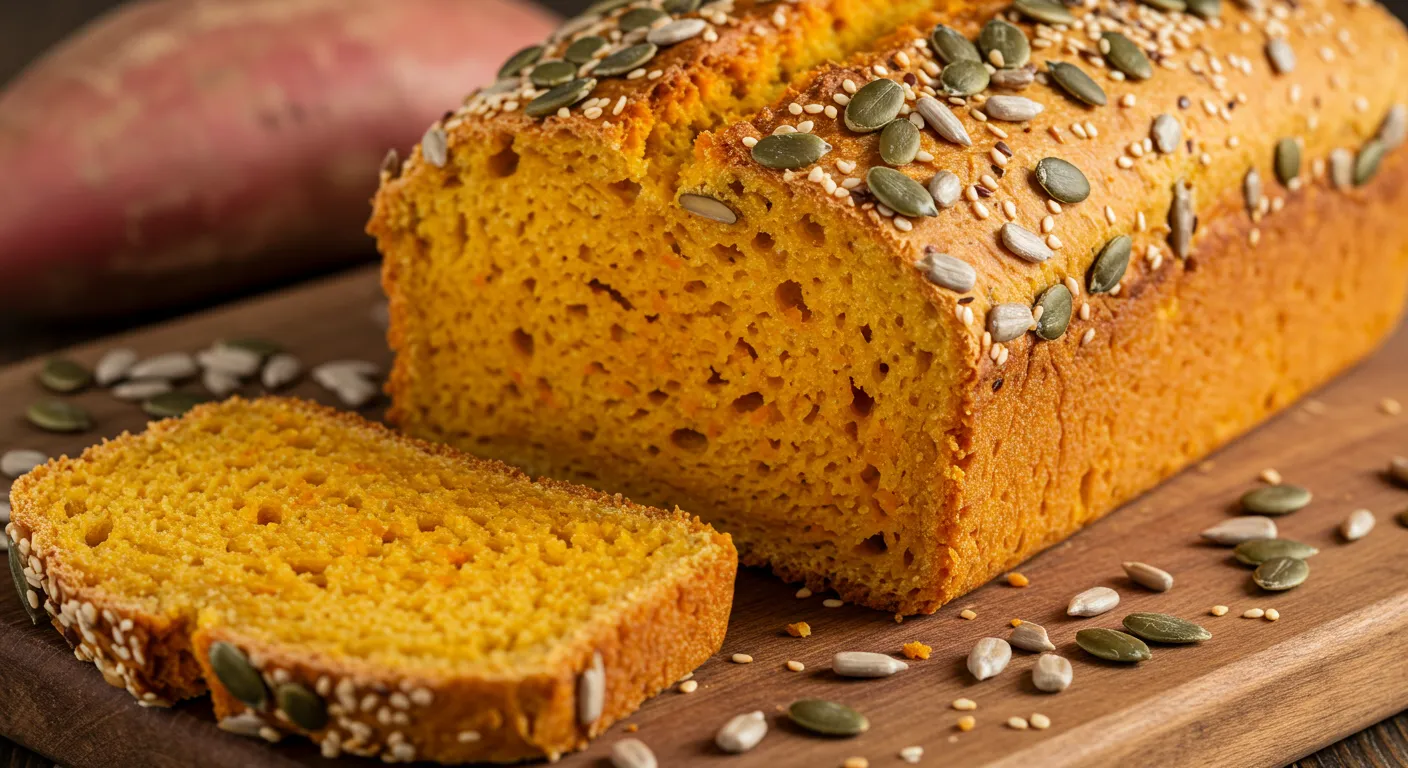 seeded sweet potato bread