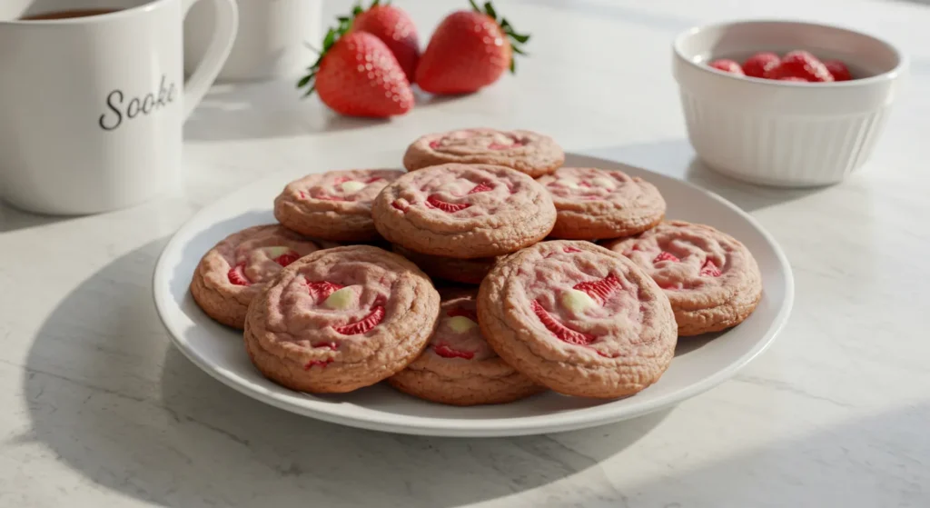 strawberry cheesecake cookies