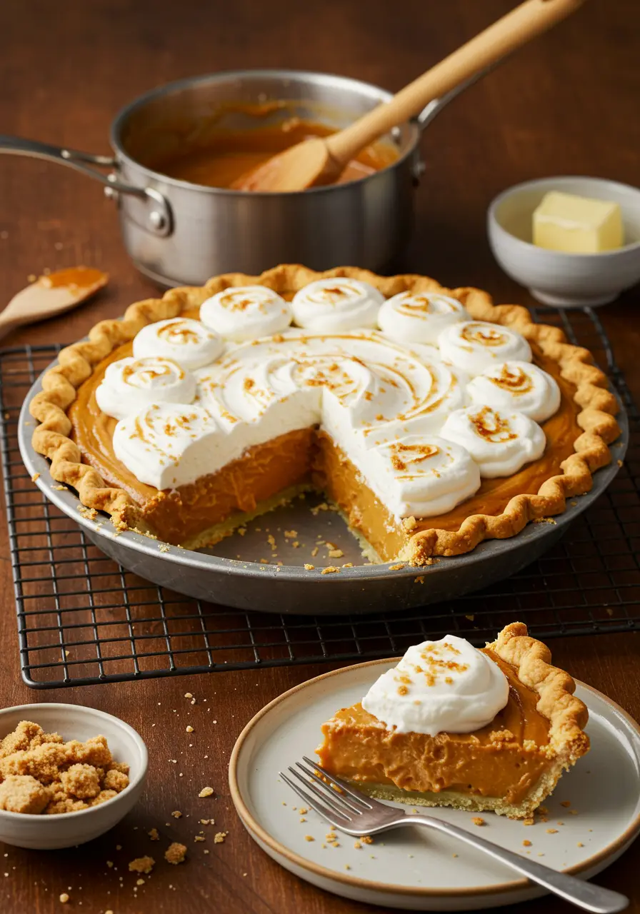 butterscotch pie serving