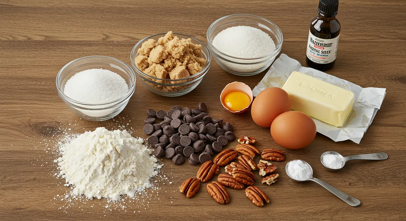 chocolate pecan cookies ingredients