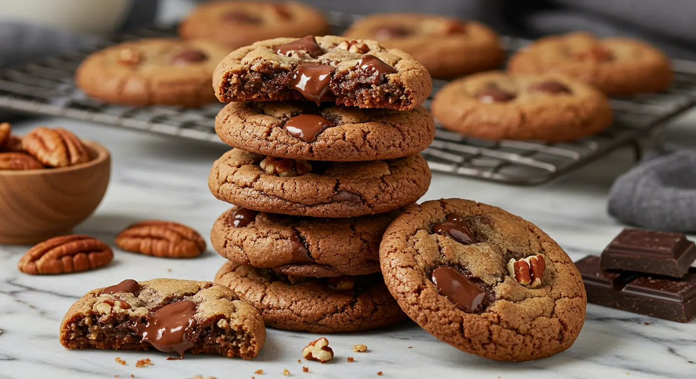 chocolate pecan cookies