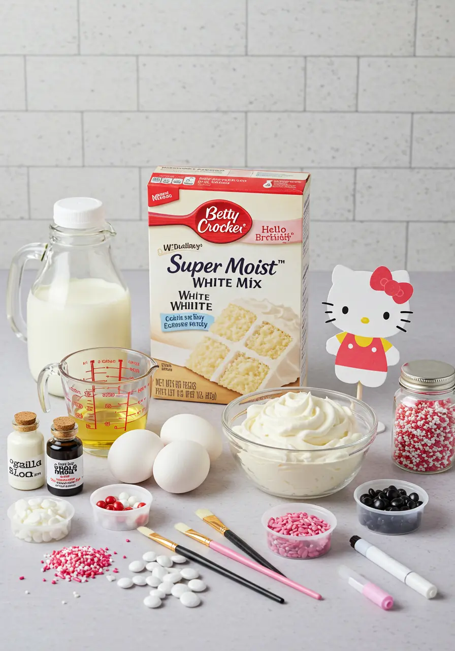 hello kitty cake ingredients