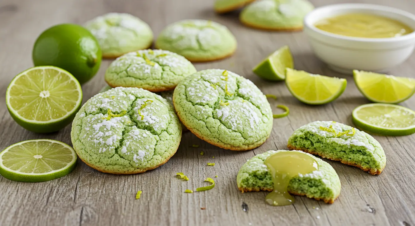 lime crinkle cookies