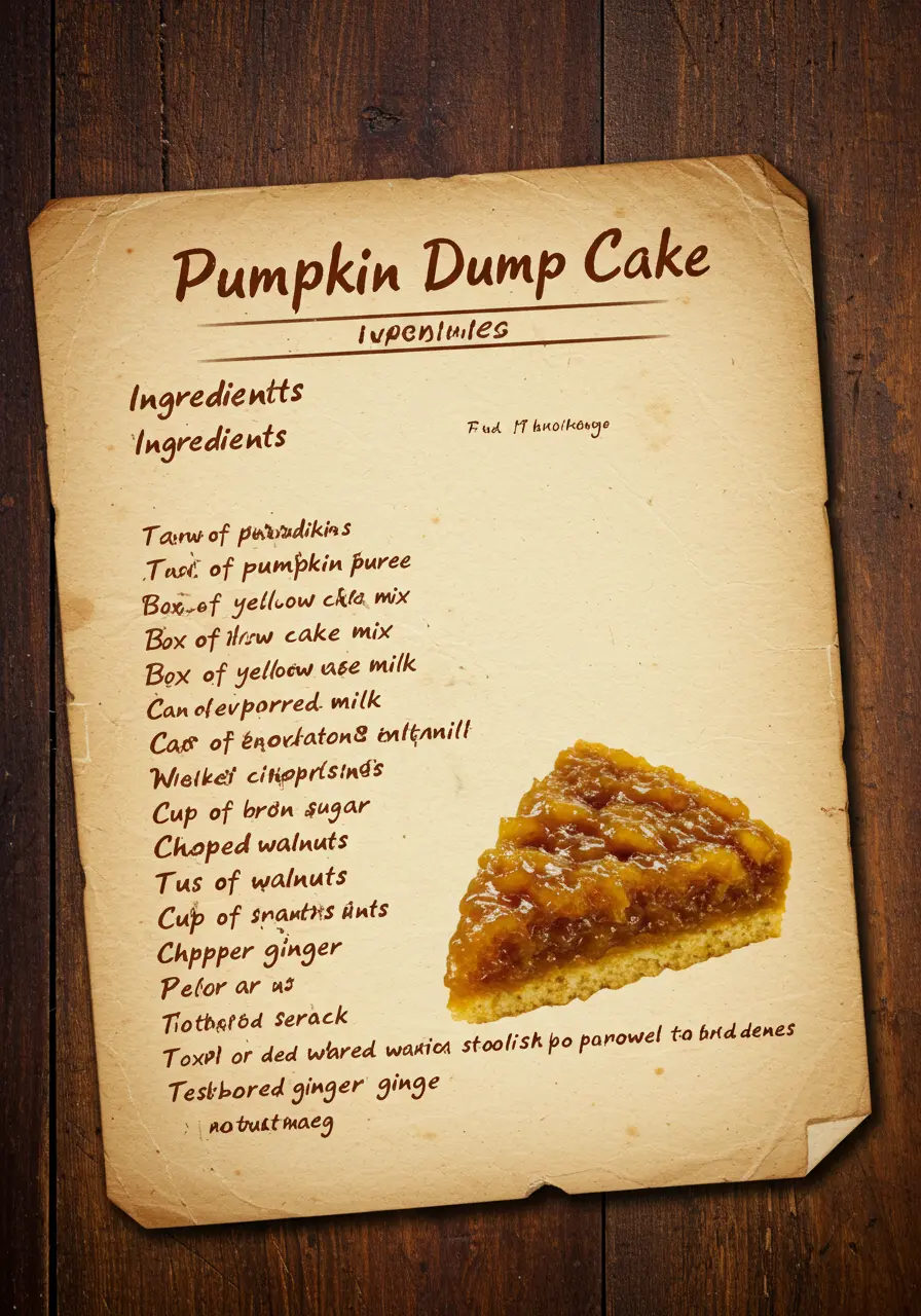 pumpkin dump cake ingredients