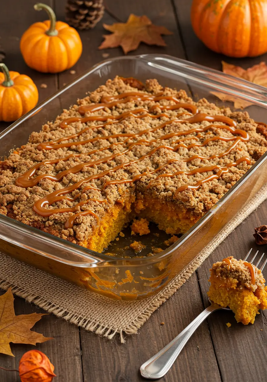 pumpkin dump cake