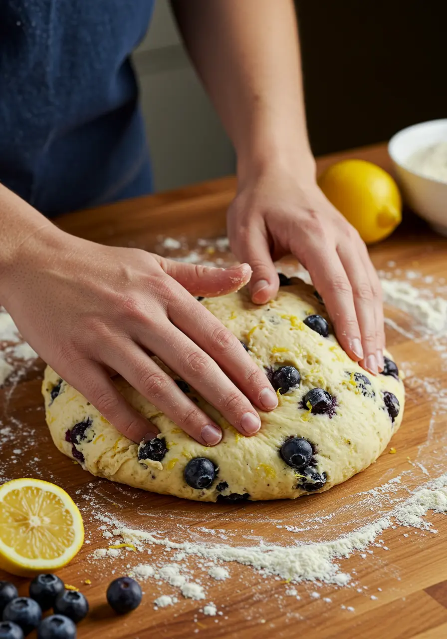 blueberry sourdough bread